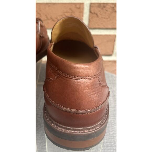 Men\'s Cole Haan Brown Leather Loafers Shoes Size 10M Made in India
